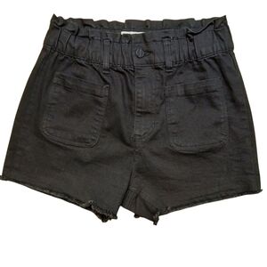 Banjara High Waist Black Denim Shorts Size 5/26